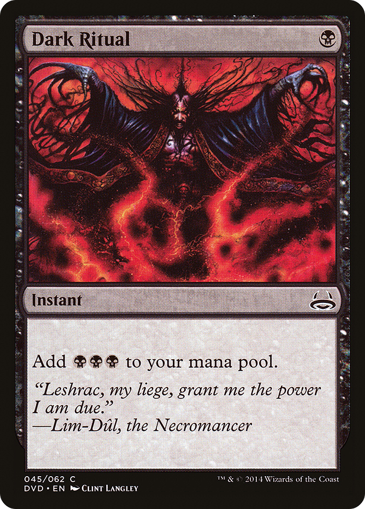 Dark Ritual (DD3-045) [Misc] Duel Decks Anthology: Divine vs. Demonic MTG Single Wizards of the Coast