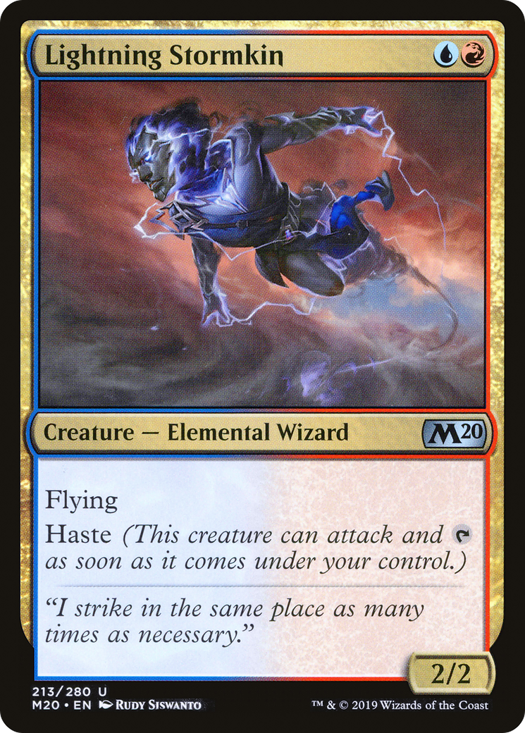 Lightning Stormkin (M20-213) [Core Set 2020] Foil MTG Single Wizards of the Coast