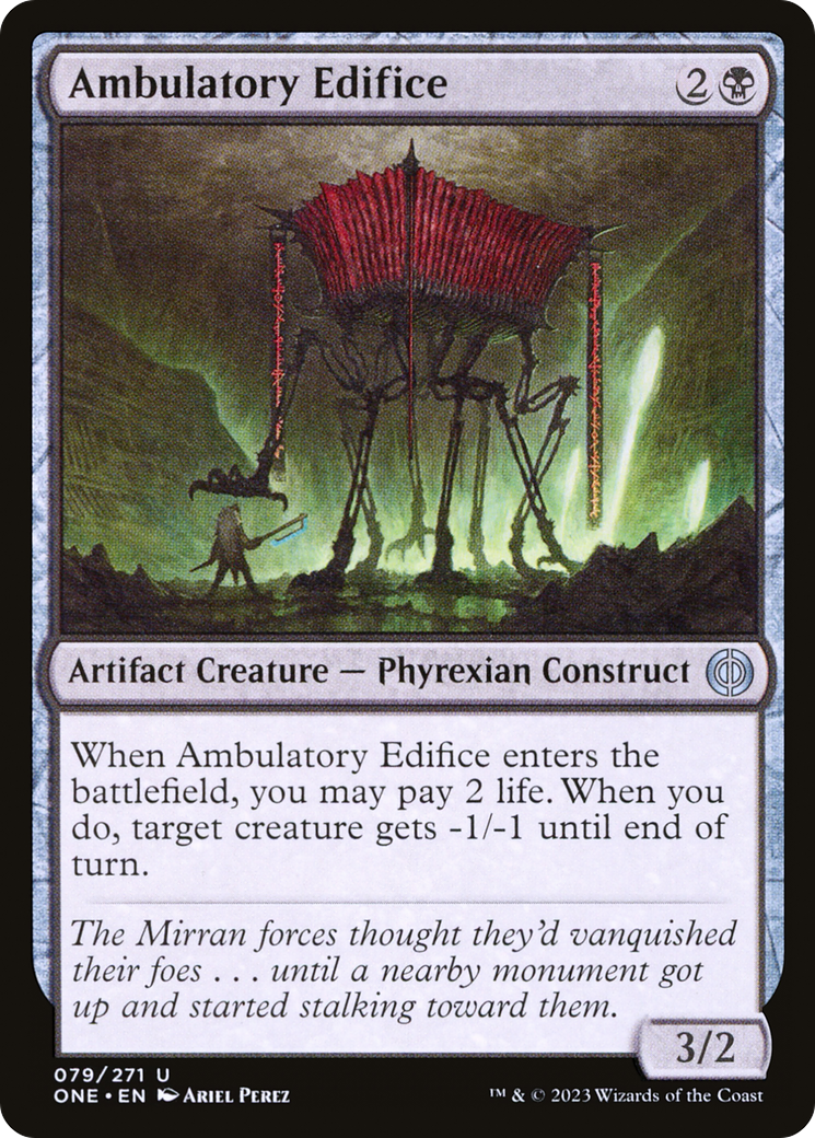 Ambulatory Edifice (ONE-079) [Phyrexia: All Will Be One] Foil MTG Single Wizards of the Coast