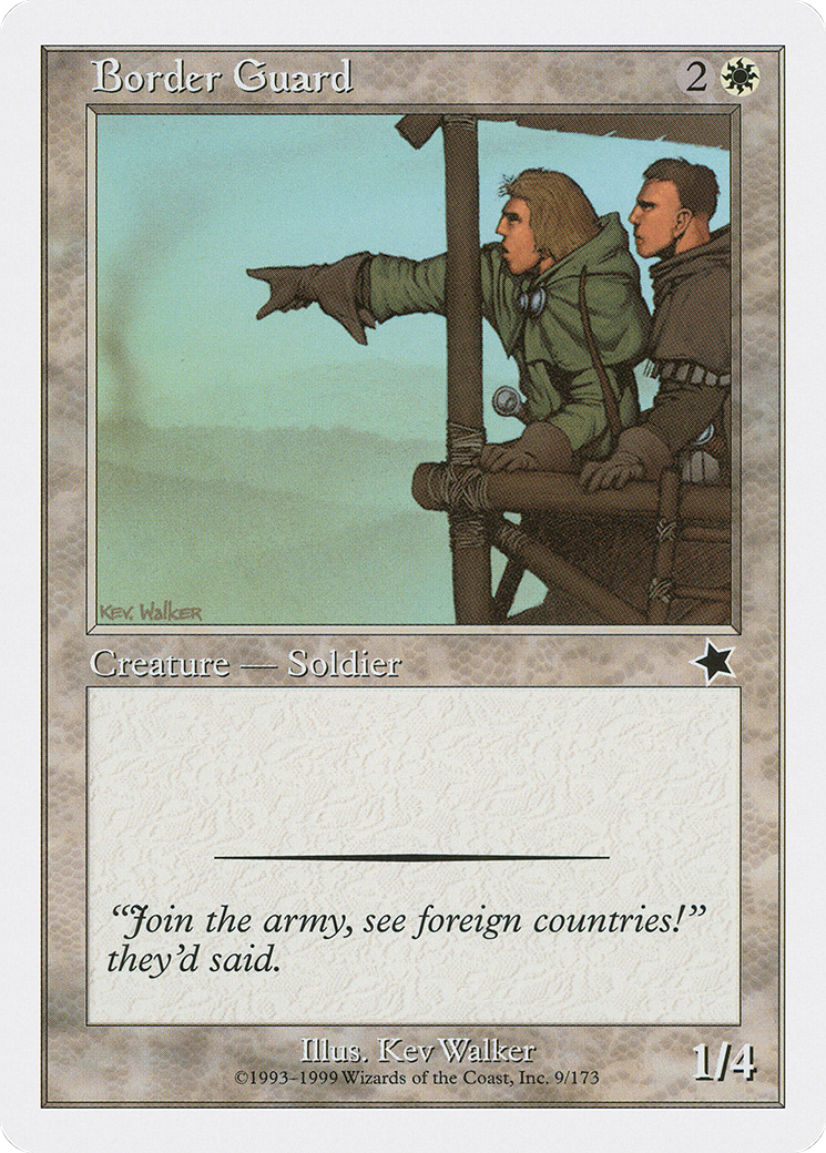 Border Guard (S99-009) [Misc] Starter 1999 MTG Single Wizards of the Coast