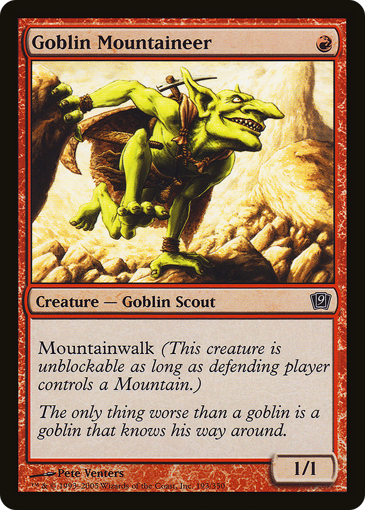 Goblin Mountaineer (9ED-193) [9th Edition] MTG Single Wizards of the Coast