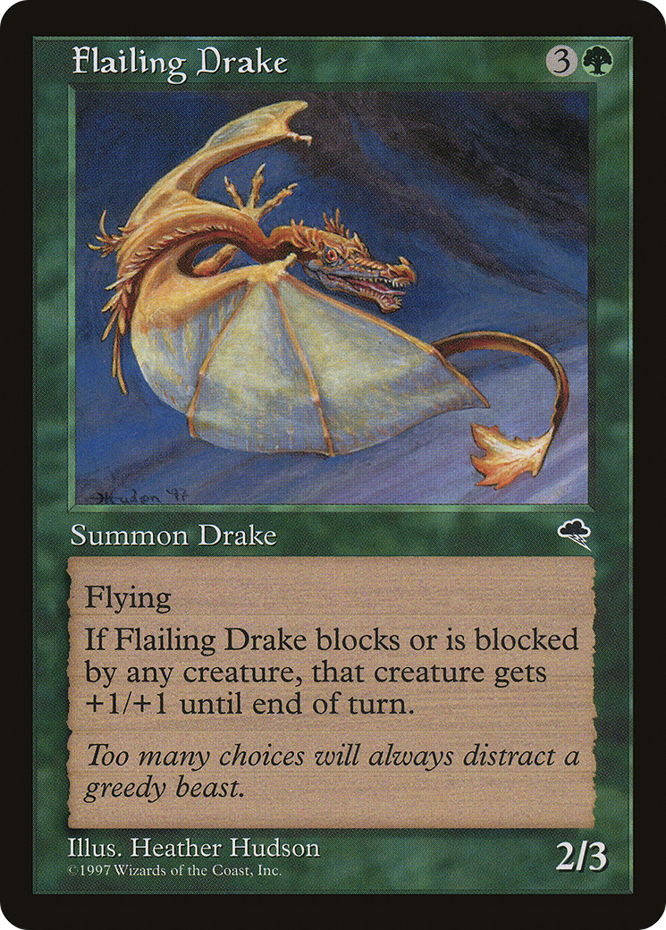 Flailing Drake (TMP-227) [Tempest] MTG Single Wizards of the Coast