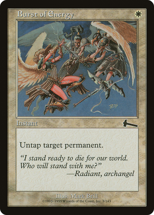 Burst of Energy (ULG-003) [Urza's Legacy] MTG Single Wizards of the Coast
