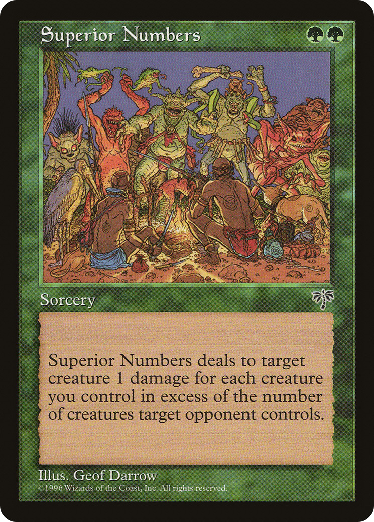 Superior Numbers (MIR-244) [Mirage] MTG Single Wizards of the Coast