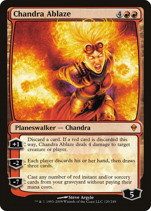 Chandra Ablaze (ZEN-120) [Zendikar] Foil MTG Single Wizards of the Coast
