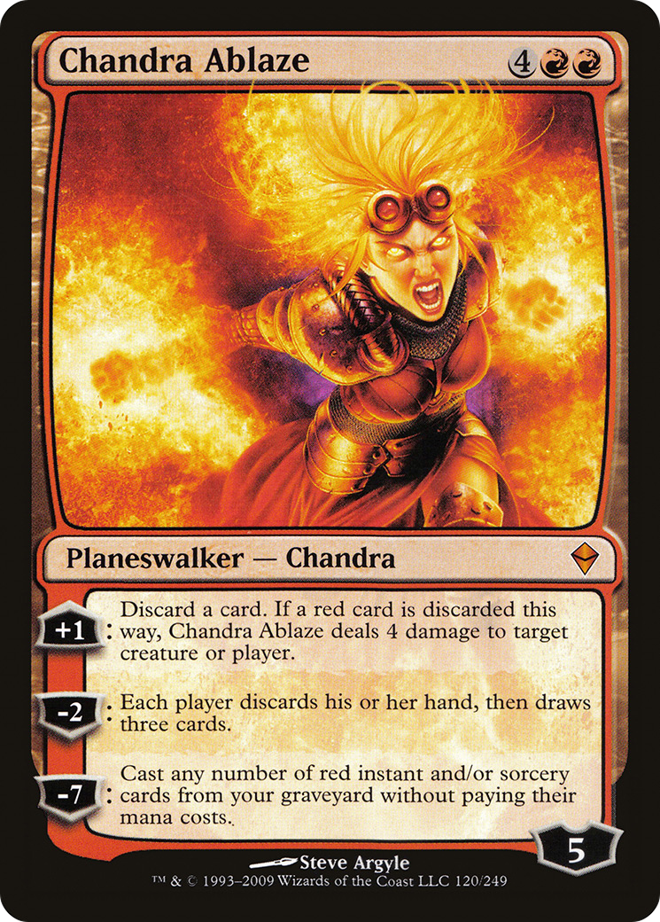 Chandra Ablaze (ZEN-120) [Zendikar] MTG Single Wizards of the Coast