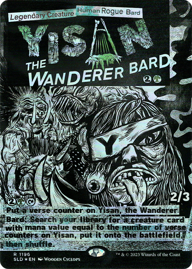 Yisan, the Wanderer Bard (SLD-1196) [Secret Lair] Drop (Borderless) Foil MTG Single Wizards of the Coast