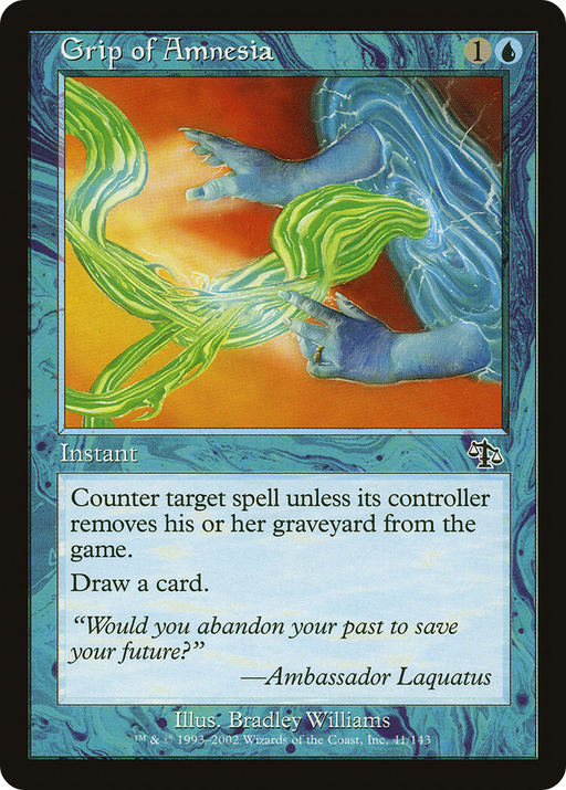 Grip of Amnesia (JUD-041) [Judgment] Foil MTG Single Wizards of the Coast