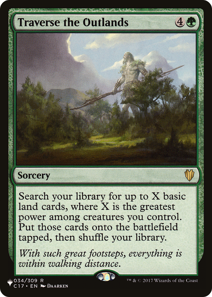 Traverse the Outlands (LIST-034/309) [Mystery Booster] The List MTG Single Wizards of the Coast