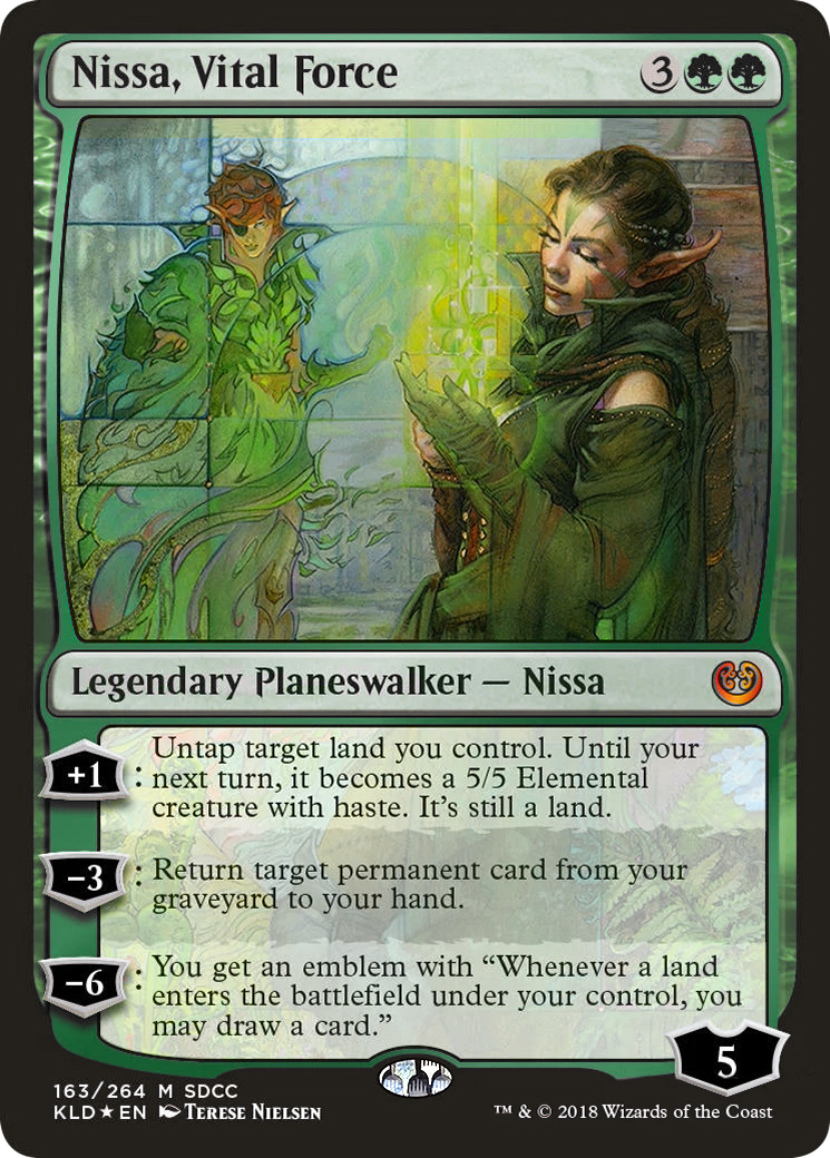 Nissa, Vital Force (SDCC 2018 Exclusive) (MEDIA-163) [Misc] San Diego Comic-Con 2018 Foil MTG Single Wizards of the Coast