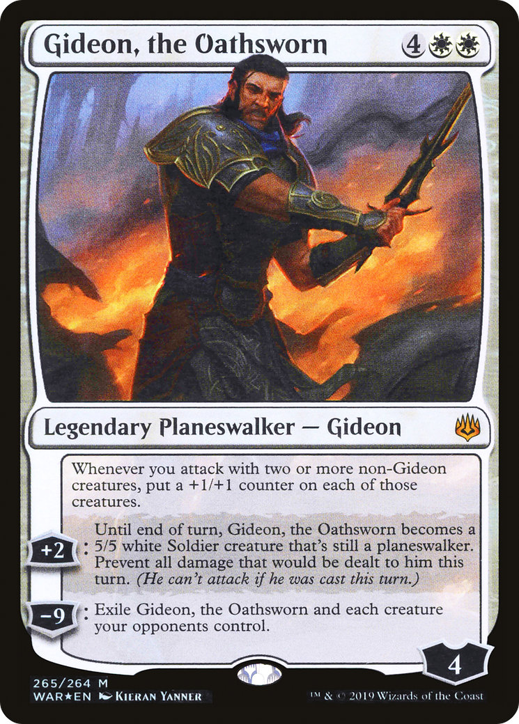 Gideon, the Oathsworn (WAR-265) [War of the Spark] Foil MTG Single Wizards of the Coast