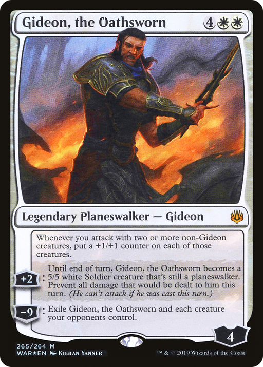 Gideon, the Oathsworn (WAR-265) [War of the Spark] Foil MTG Single Wizards of the Coast