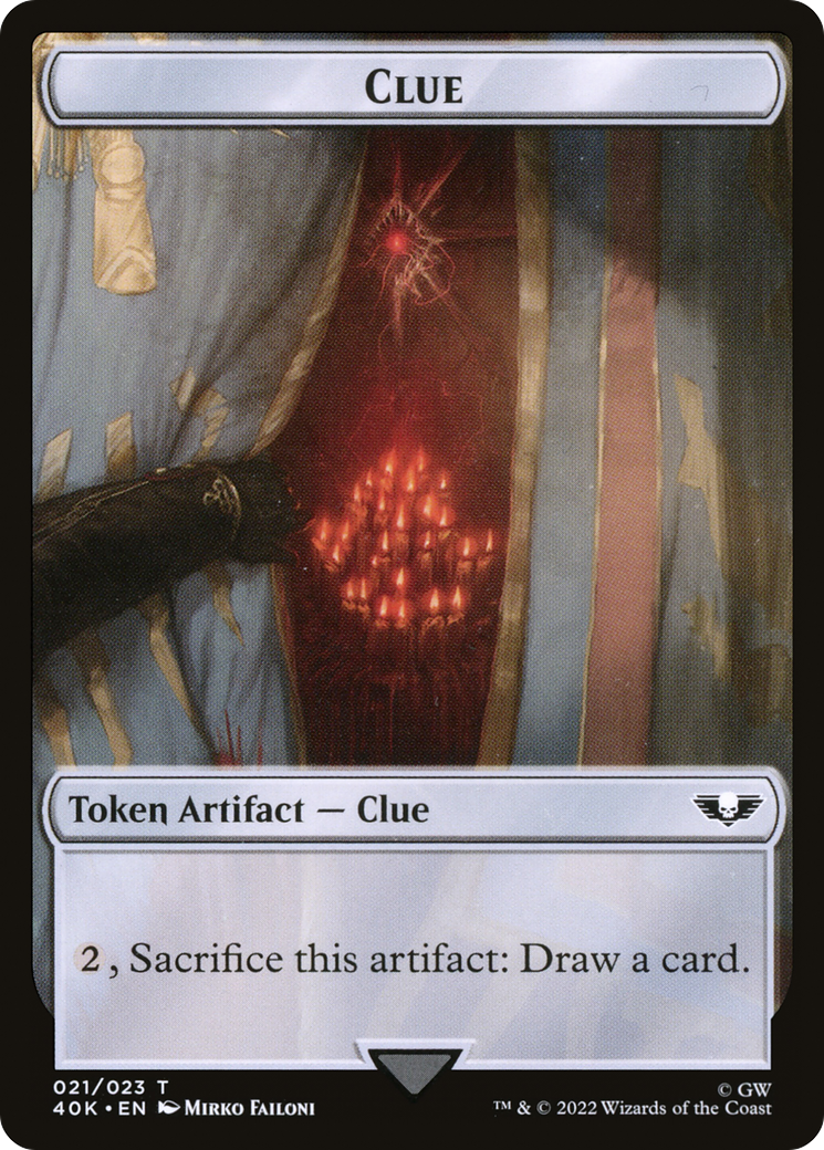 Clue (T40K-021) [Tokens] Warhammer 40,000 Tokens MTG Single Wizards of the Coast