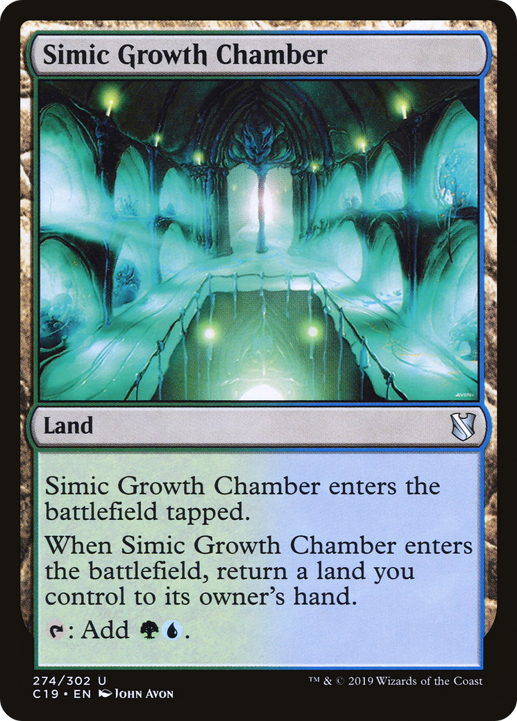 Simic Growth Chamber (C19-274) [Commander 2019] MTG Single Wizards of the Coast