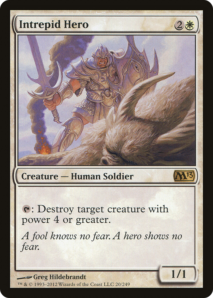 Intrepid Hero (M13-020) [Magic 2013] MTG Single Wizards of the Coast