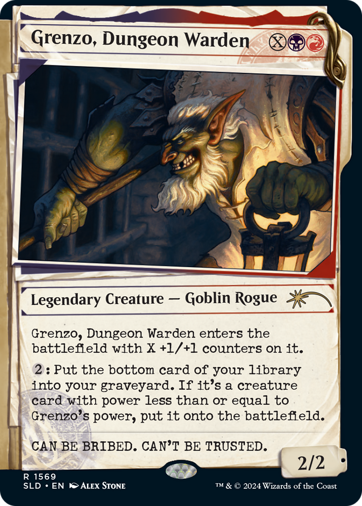 Grenzo, Dungeon Warden (SLD-1569) [Secret Lair] Drop (Showcase) MTG Single Wizards of the Coast