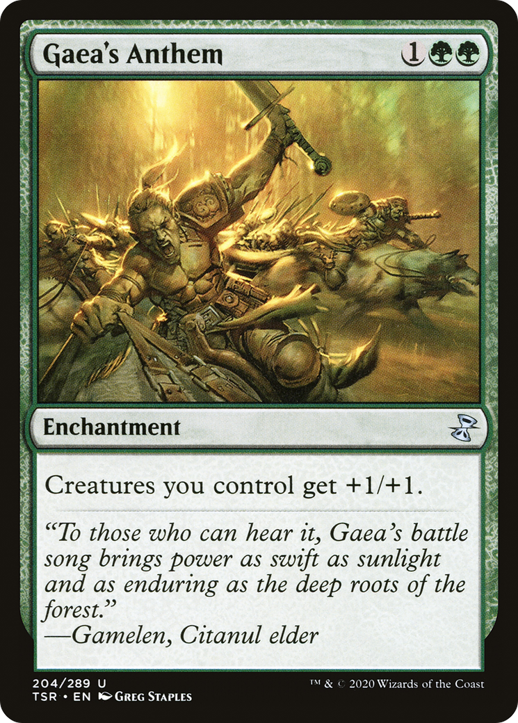 Gaea's Anthem (TSR-204) [Time Spiral Remastered] Foil MTG Single Wizards of the Coast
