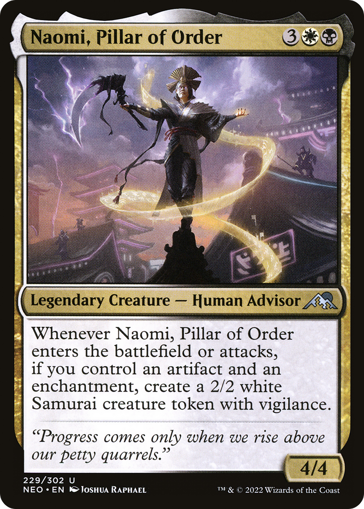 Naomi, Pillar of Order (NEO-229) [Kamigawa: Neon Dynasty] MTG Single Wizards of the Coast