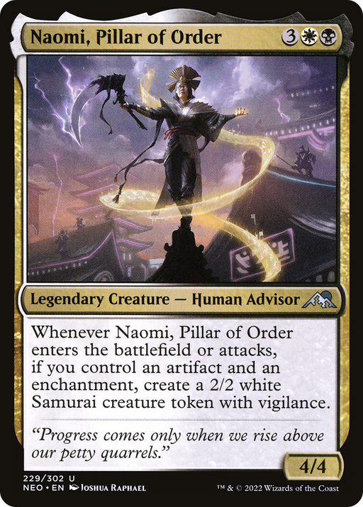 Naomi, Pillar of Order (NEO-229) [Kamigawa: Neon Dynasty] MTG Single Wizards of the Coast