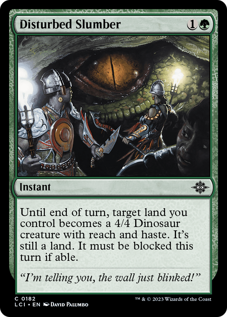 Disturbed Slumber (LCI-182) [The Lost Caverns of Ixalan] Foil MTG Single Wizards of the Coast