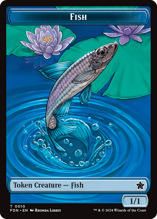 Fish (TFDN-010) [Tokens] Foundations Tokens MTG Single Wizards of the Coast