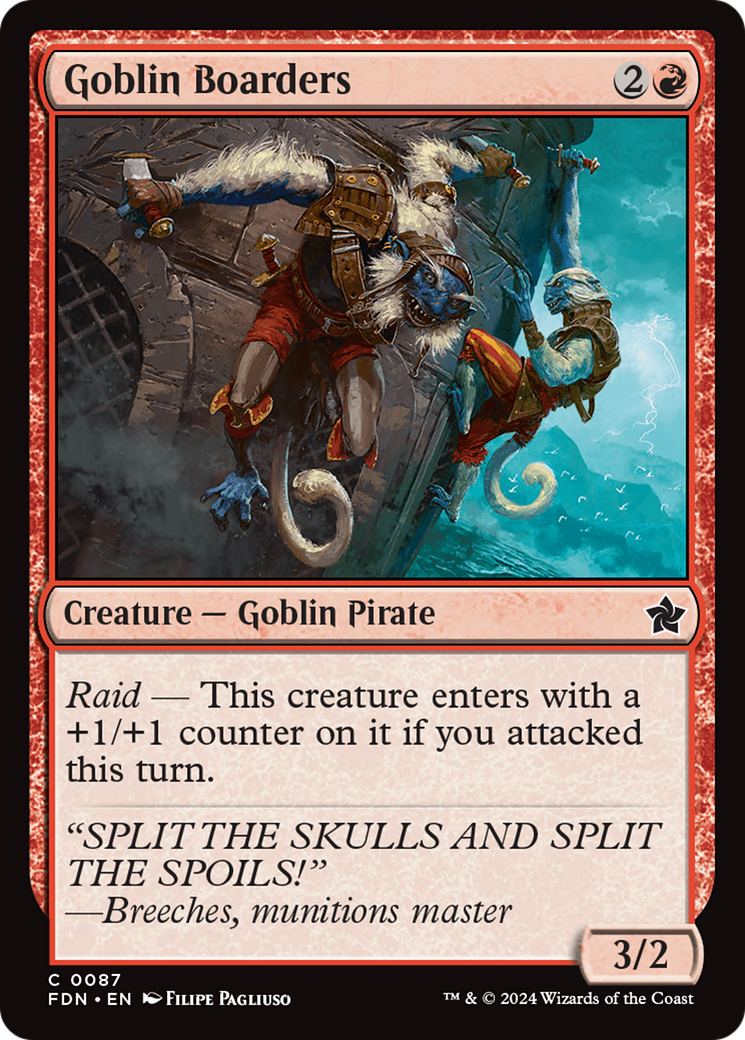 Goblin Boarders (FDN-087) [Foundations] Foil MTG Single Wizards of the Coast