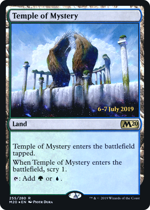 Temple of Mystery (M20) (PRE-255) [Core Set 2020 Promos] Foil MTG Single Wizards of the Coast