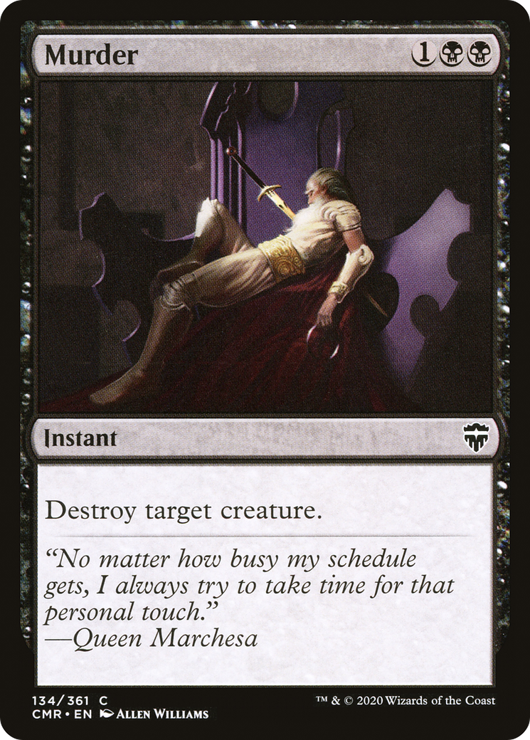 Murder (CMR-134) [Commander Legends] MTG Single Wizards of the Coast