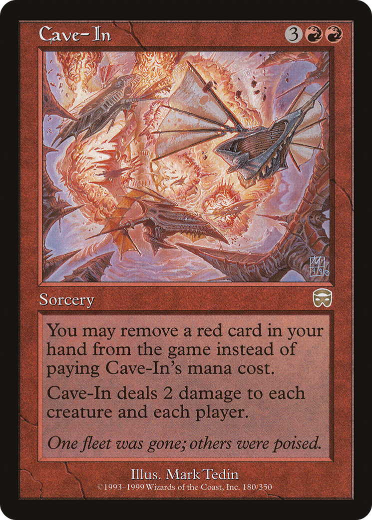 Cave-In (MMQ-180) [Mercadian Masques] Foil MTG Single Wizards of the Coast