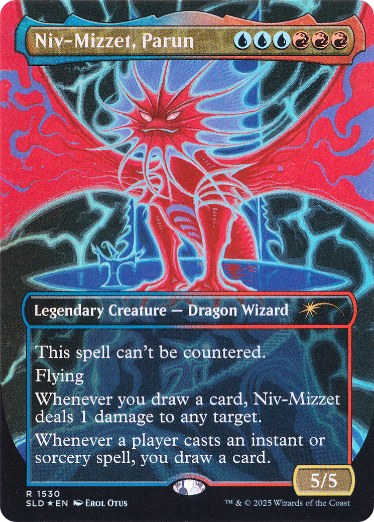 Niv-Mizzet, Parun (SLD-1530) [Secret Lair] Drop (Borderless) Foil MTG Single Wizards of the Coast