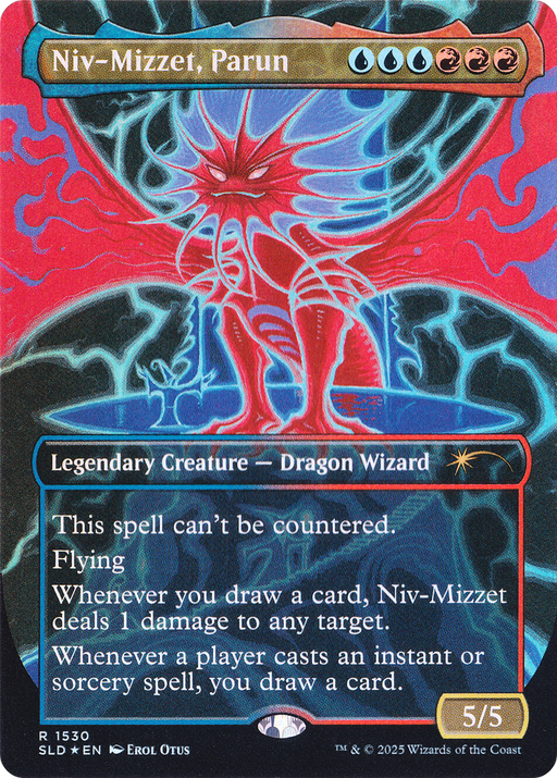 Niv-Mizzet, Parun (SLD-1530) [Secret Lair] Drop (Borderless) Foil MTG Single Wizards of the Coast