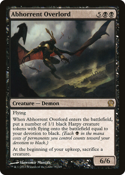Abhorrent Overlord (THS-075) [Theros] Foil MTG Single Wizards of the Coast