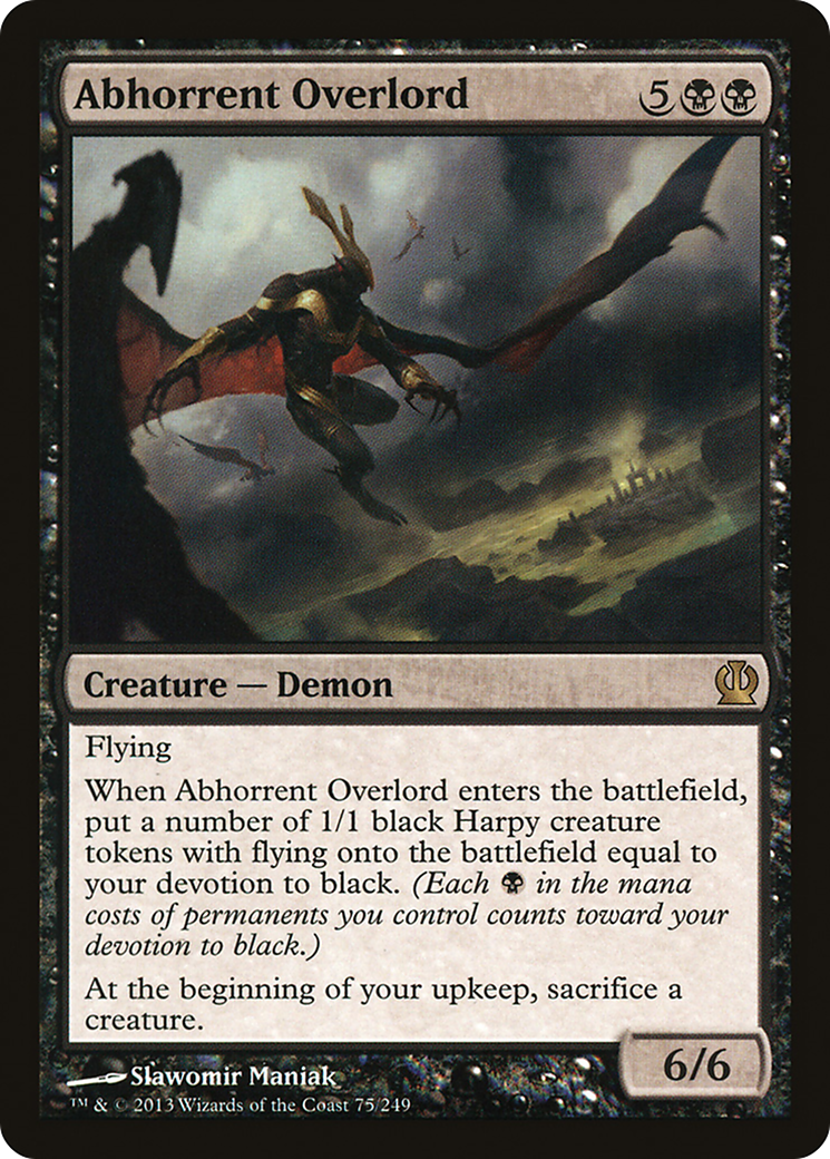Abhorrent Overlord (THS-075) [Theros] MTG Single Wizards of the Coast