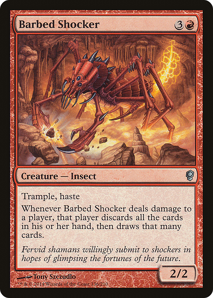 Barbed Shocker (CNS-136) [Conspiracy] Foil MTG Single Wizards of the Coast