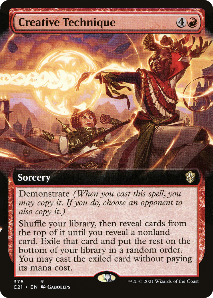 Creative Technique (C21-376) [Commander 2021] (Extended Art) MTG Single Wizards of the Coast