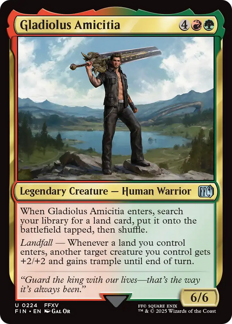 Gladiolus Amicitia (FIN-224) [FINAL FANTASY] Foil MTG Single Wizards of the Coast