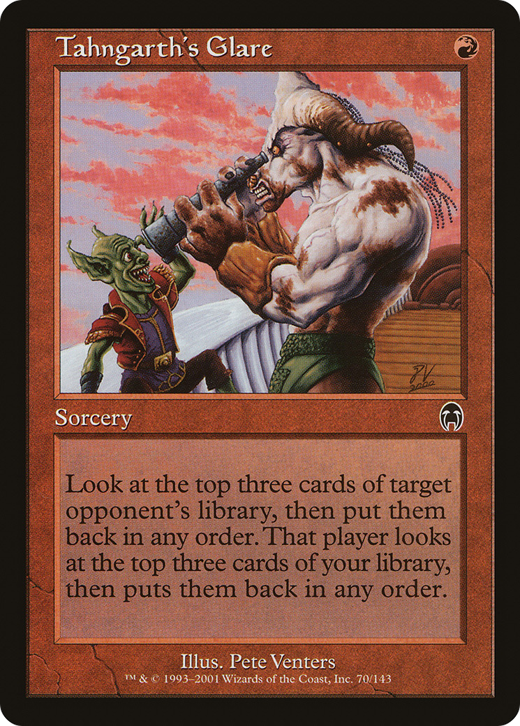 Tahngarth's Glare (APC-070) [Apocalypse] Foil MTG Single Wizards of the Coast