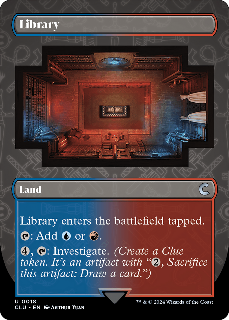 Library (CLU-018) [Ravnica: Clue Edition] (Borderless) MTG Single Wizards of the Coast