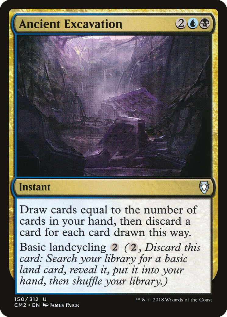 Ancient Excavation (CM2-150) [Commander Anthology Volume II] MTG Single Wizards of the Coast