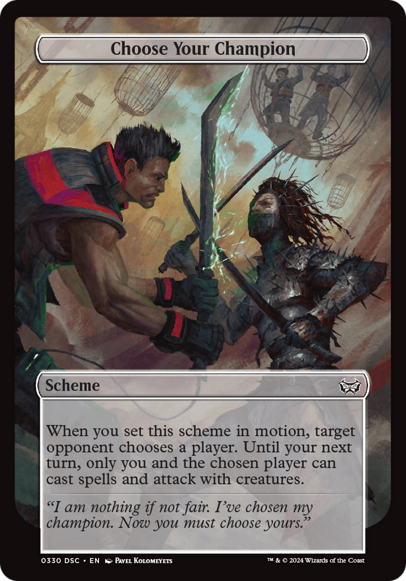 Choose Your Champion (Full Art) (A:DSC-330) [Duskmourn: House of Horror Commander] MTG Single Wizards of the Coast