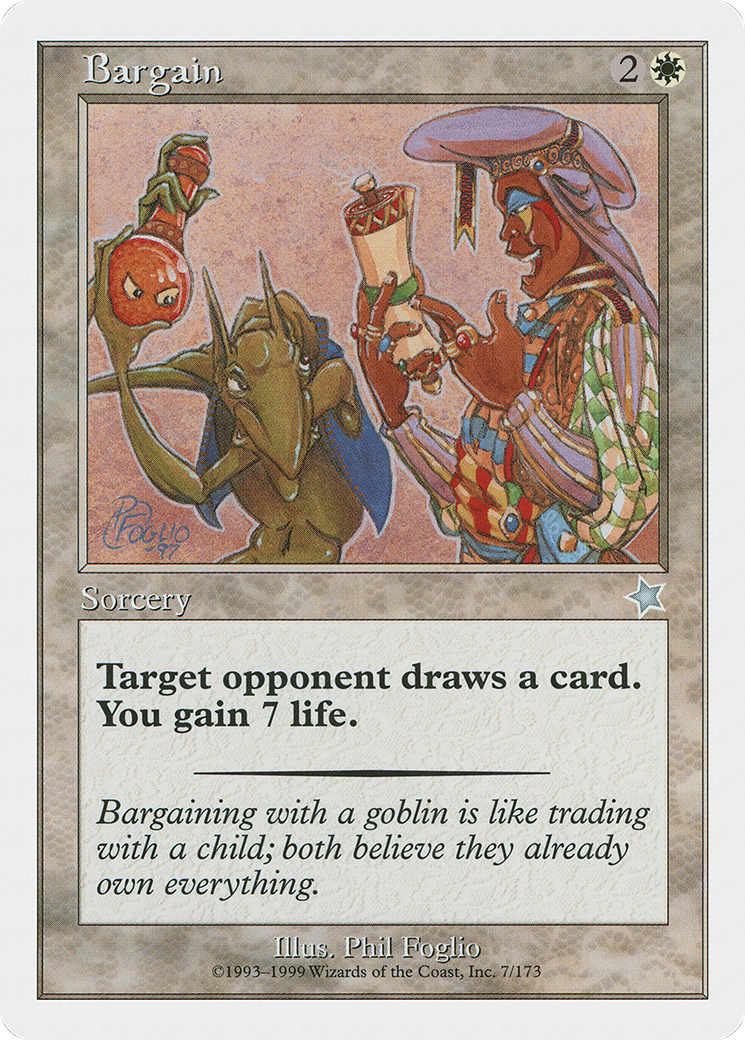 Bargain (S99-007) [Misc] Starter 1999 MTG Single Wizards of the Coast
