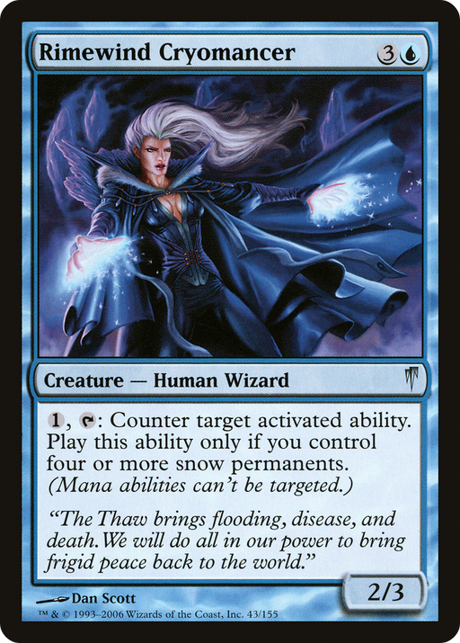 Rimewind Cryomancer (CSP-043) [Coldsnap] Foil MTG Single Wizards of the Coast