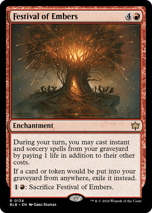 Festival of Embers (BLB-134) [Bloomburrow] MTG Single Wizards of the Coast