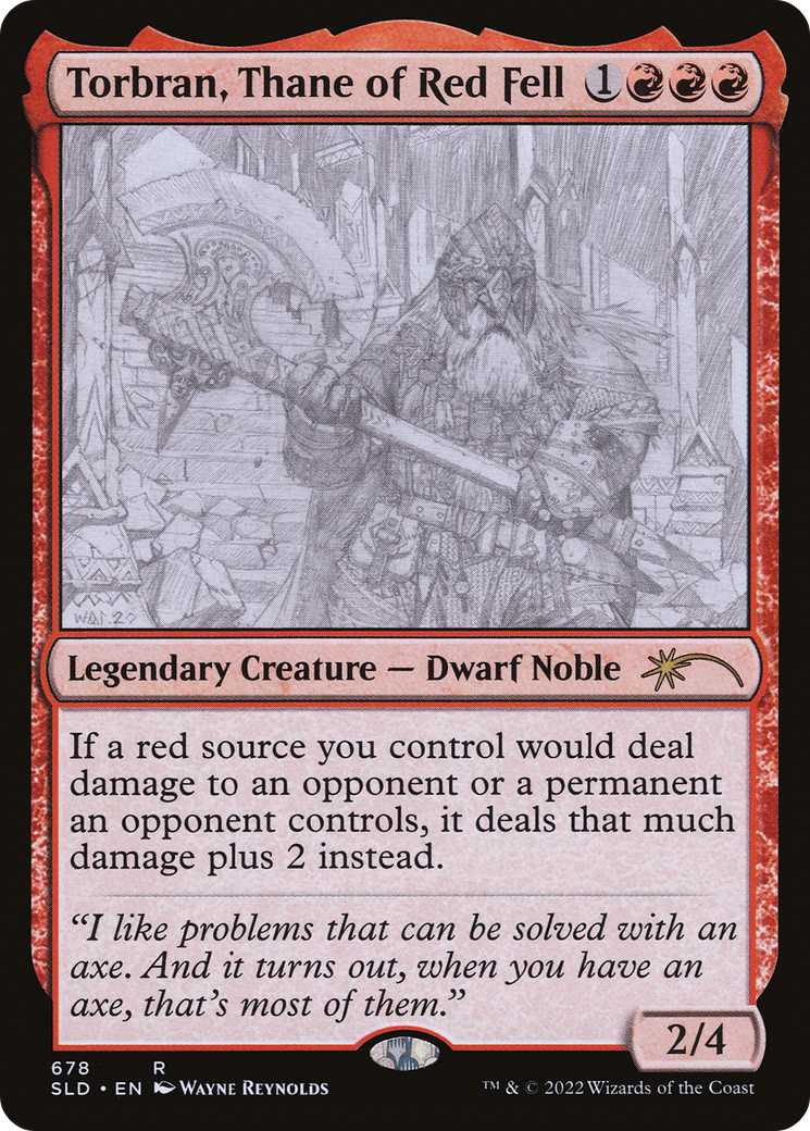 Torbran, Thane of Red Fell (678) (SLD-678) [Secret Lair] Drop MTG Single Wizards of the Coast