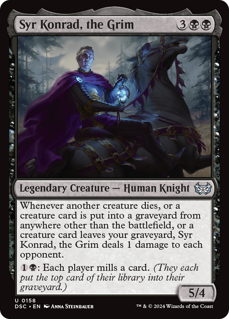 Syr Konrad, the Grim (DSC-158) [Duskmourn: House of Horror Commander] MTG Single Wizards of the Coast