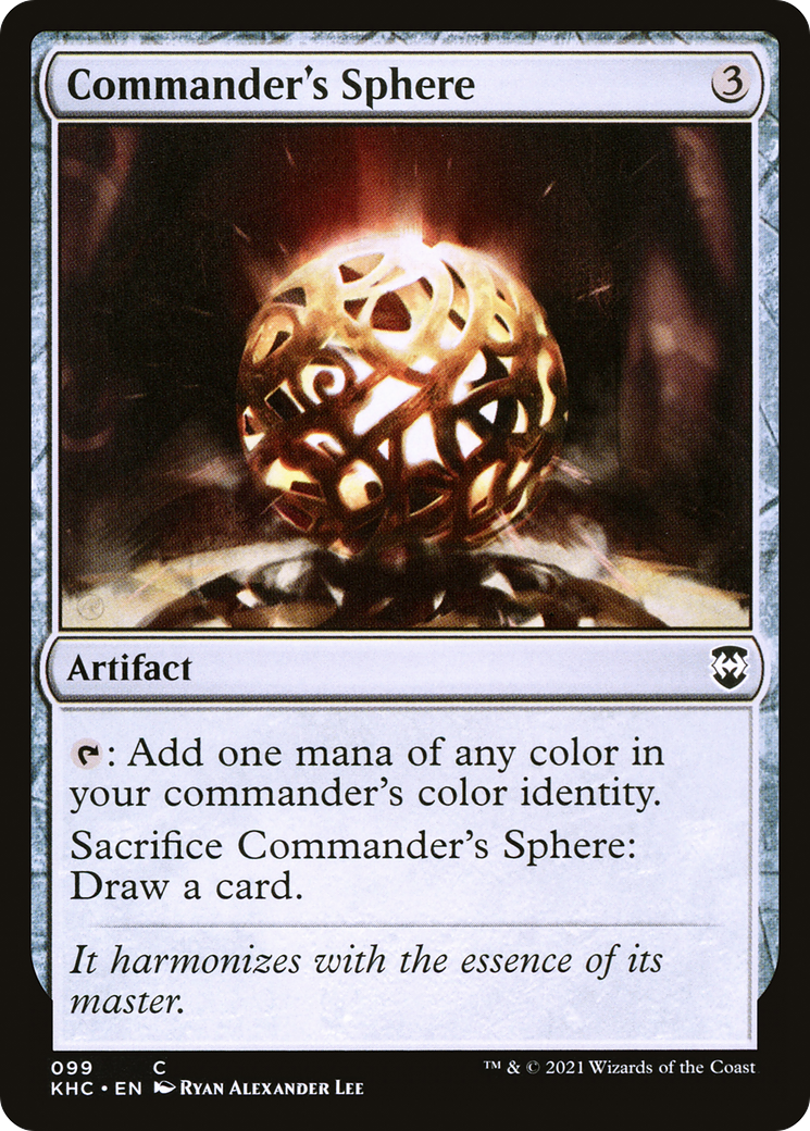 Commander's Sphere (KHC-099) [Kaldheim Commander] MTG Single Wizards of the Coast