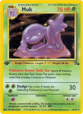 Muk (13/62) [Vintage: Fossil] Pokemon Single Pokémon
