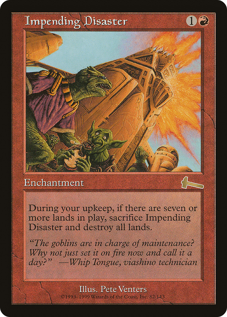 Impending Disaster (ULG-082) [Urza's Legacy] MTG Single Wizards of the Coast