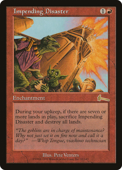 Impending Disaster (ULG-082) [Urza's Legacy] Foil MTG Single Wizards of the Coast