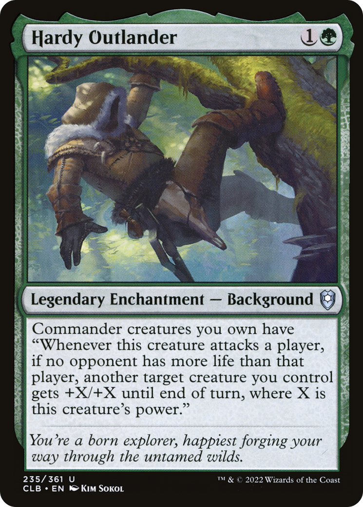 Hardy Outlander (CLB-235) [Commander Legends: Battle for Baldur's Gate] MTG Single Wizards of the Coast
